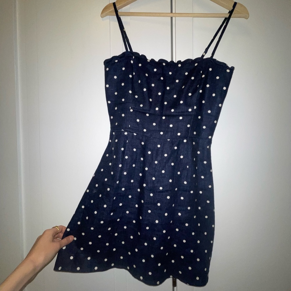 Polka Dot Navy Dress